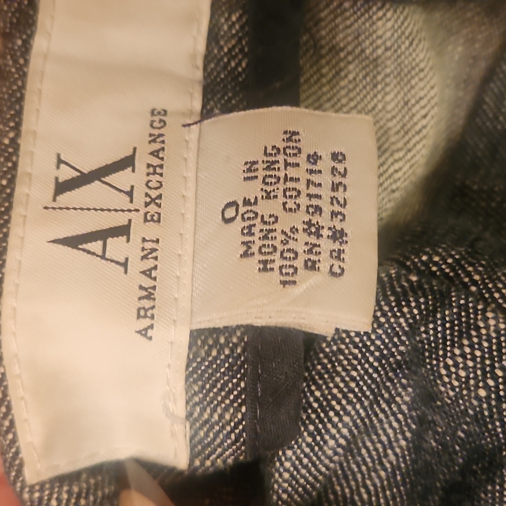 A|X Armani Exchange Dark Grey Denim Skirt size 0 - Picture 3 of 3